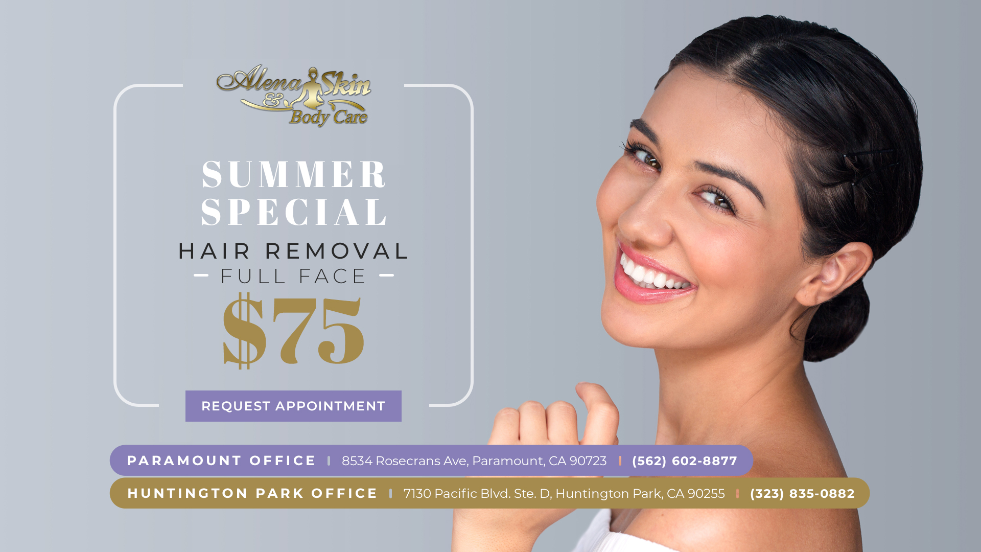 Alena Skin Care, hair removal
