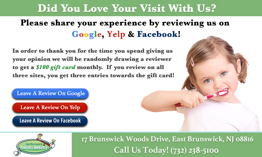 East Brunswick Pediatric Dentistry, review flyer