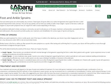 Foot and Ankle Sprains