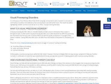 Visual Processing Disorders