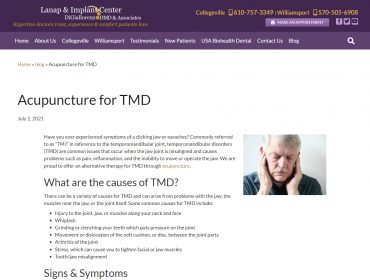 Acupuncture for TMD
