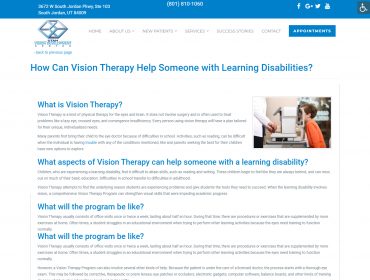 Vision Therapy Help for Disabilities